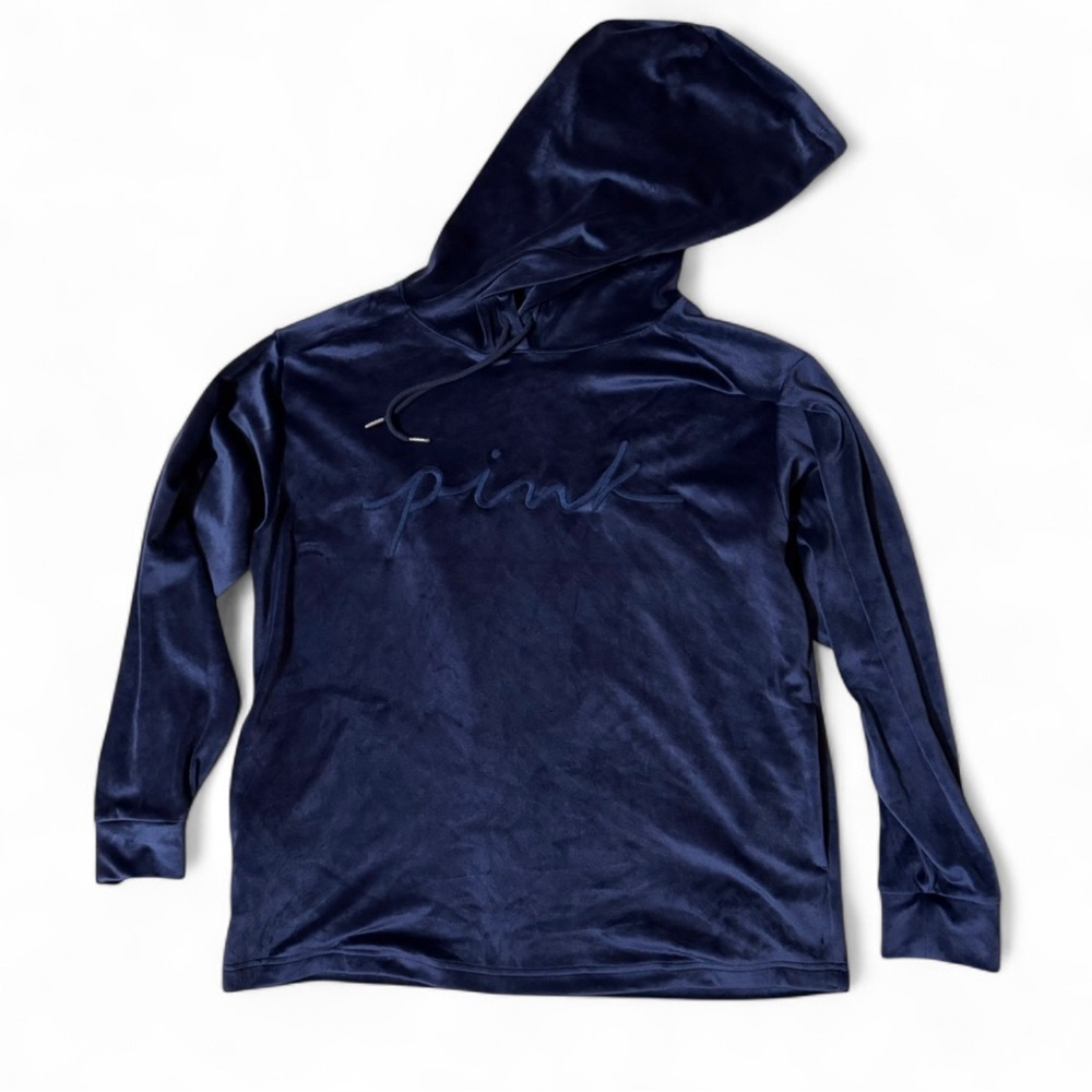 NWT PINK Victoria’s Secret Velvet Hoodie Size Medium(M)